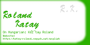 roland katay business card